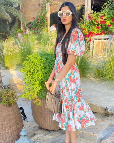 Zariah Layered Floral Long Dress