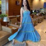 Tavon Printed Long Dress