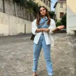 Next To Me Denim Corset Top