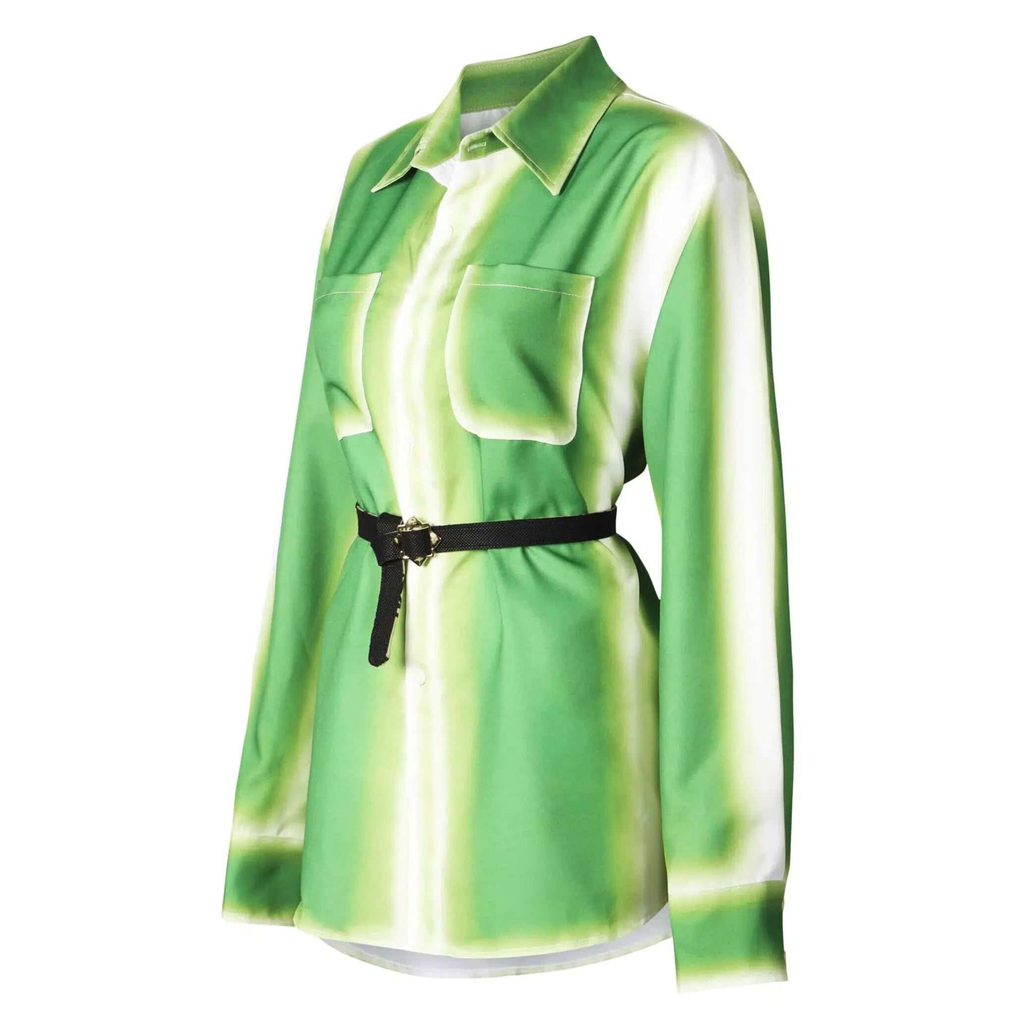 Wear Your Greens Front Belted Shirt - Image 2