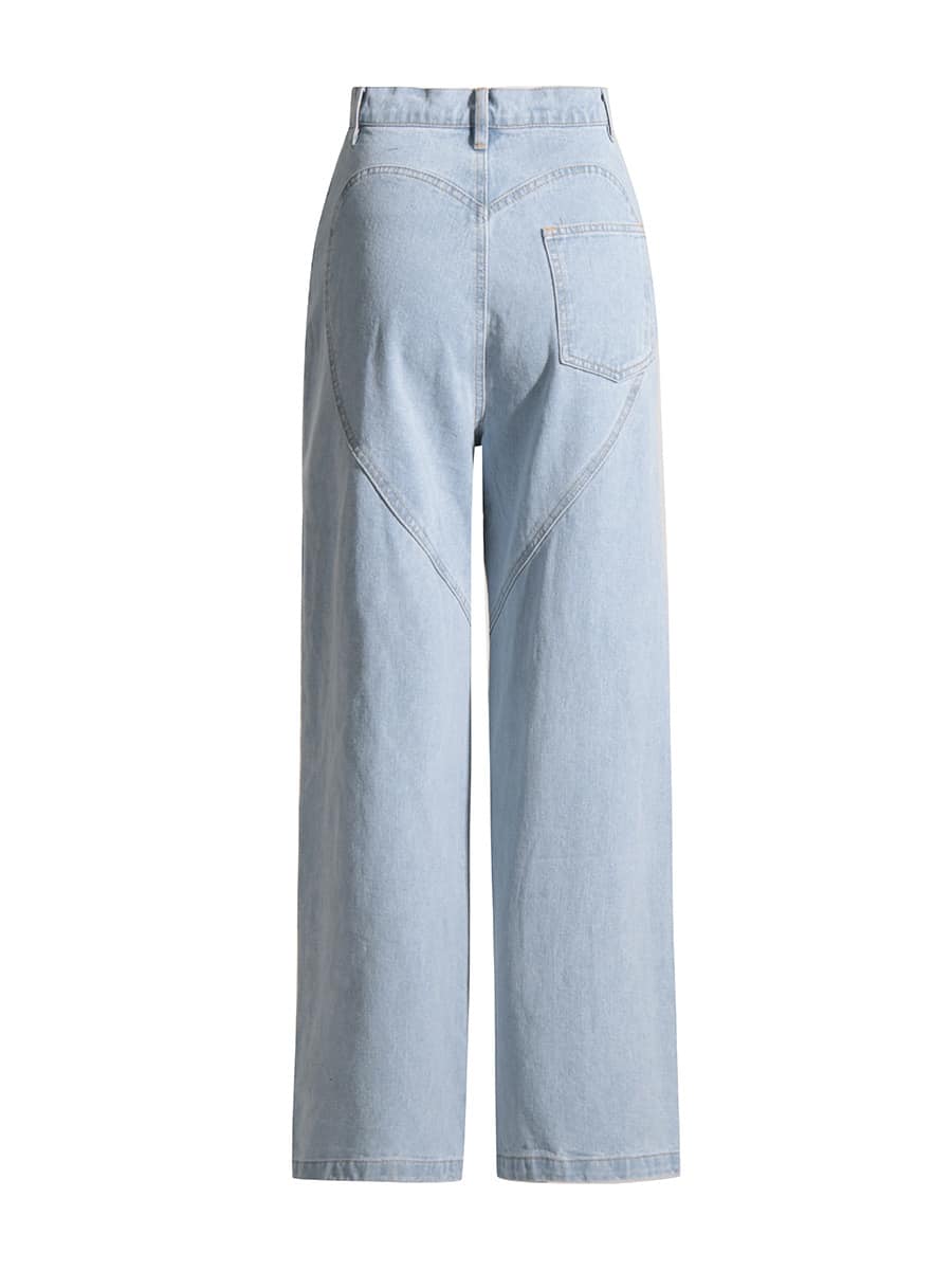 Diamond Garland Trendy Decor Denim Jeans Patch Jeans Denim