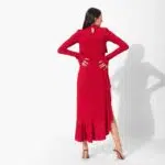Charryn Side Through Ruffle Dress - Image 9