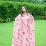 Balga Floral Cape Gown