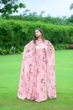 Balga Floral Cape Gown