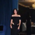 Black Hot Side Through Dress