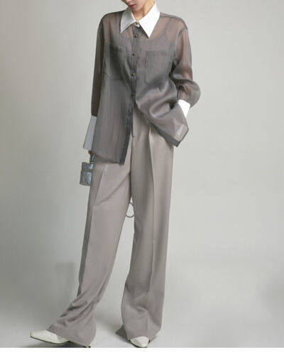 Croia Double Layered Sharp Cuff Top