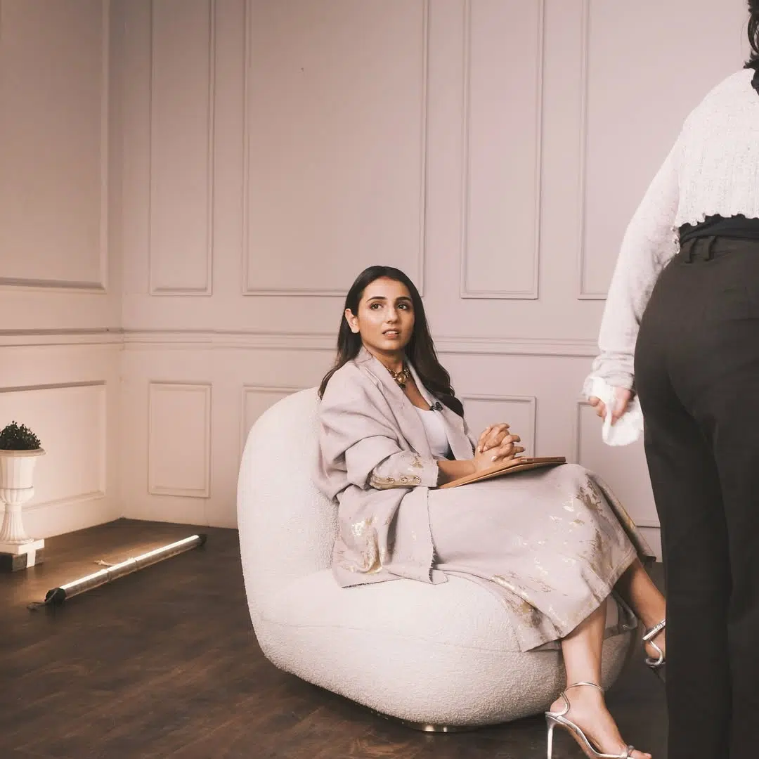 Ruri Relaxed Gold Foil Blazer Separates - Image 4