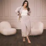 Ruri Relaxed Gold Foil Blazer Separates