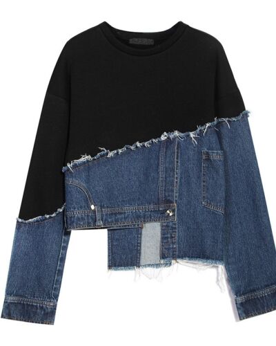 Nevis Denim Double Way Top