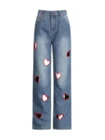 Devie Front Through Heart Pants - Image 2