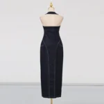 Odora Front Through Denim Dress - Image 8