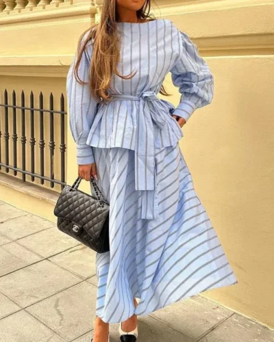 Jeno High Rise Front Belted Separates