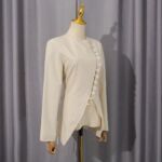 Velora Asymmetric Button-Front Top - Image 5