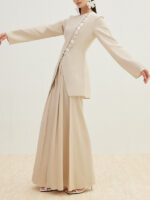 Velora Asymmetric Button-Front Top - Image 3