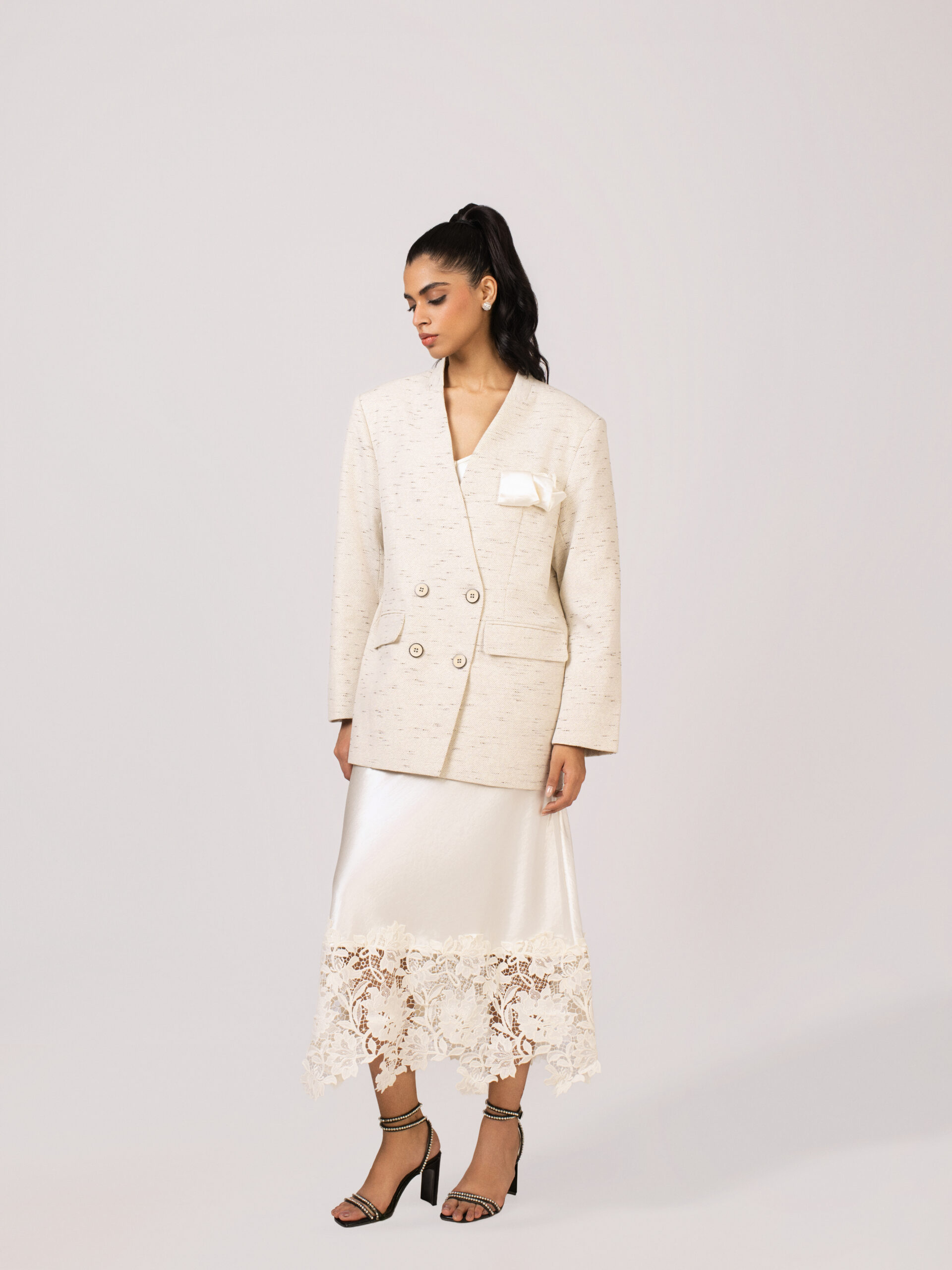 Hecver Ruched Pocket Through Blazer - Image 1