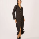 Erabelle Front Button Through Collared Dress