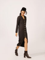 Erabelle Front Button Through Collared Dress - Image 4