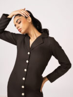 Erabelle Front Button Through Collared Dress - Image 3