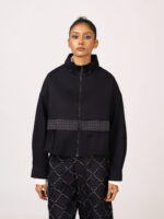 Gillian Front Through Checkered Bomber Jacket - Image 4