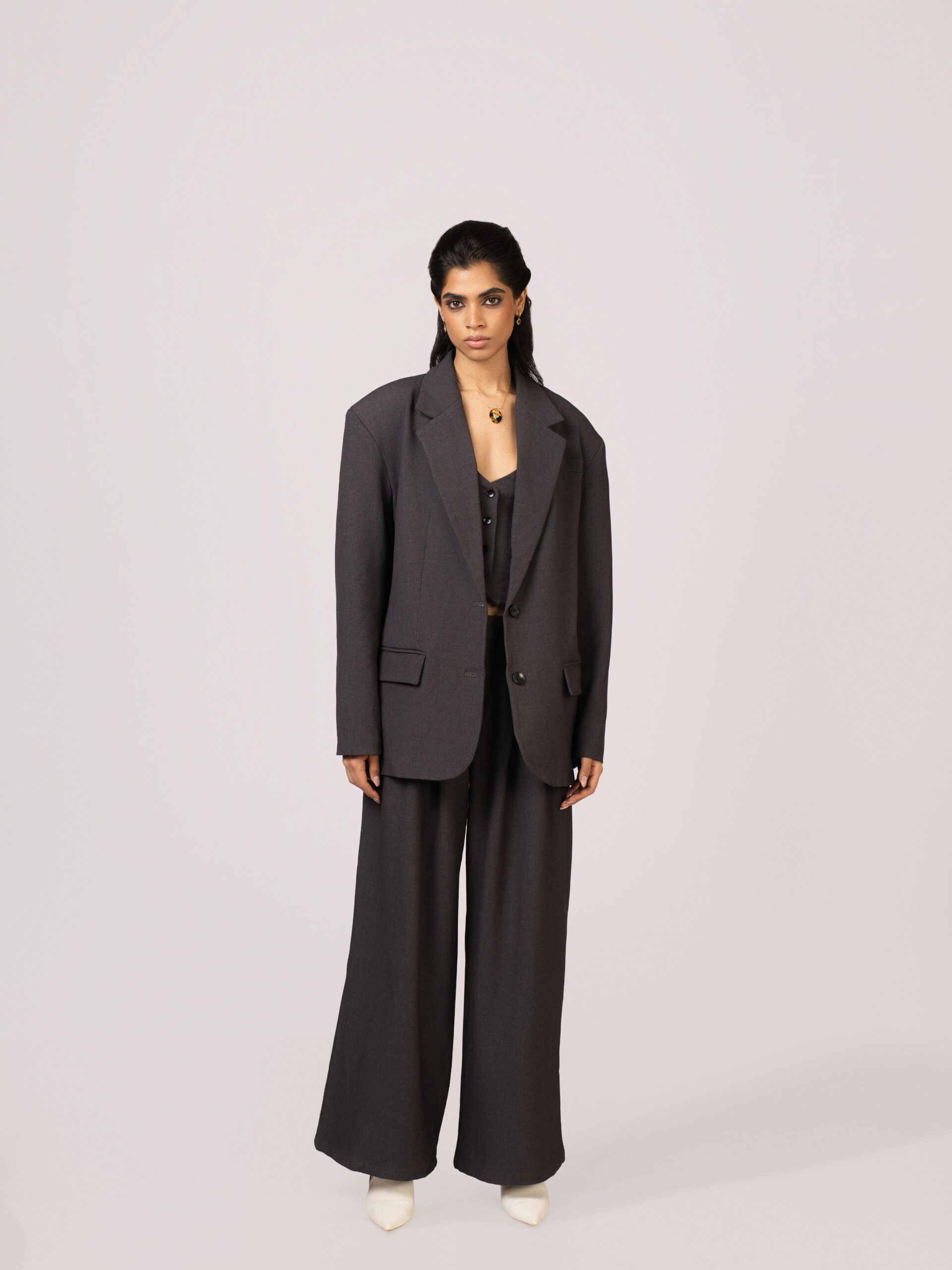 Aerly Front Through Waist Coat Pant Suit - Image 1