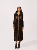 Laire Front Through Velvet Dress