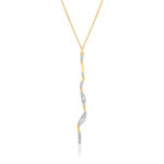Crackle Diamond Slither Necklace