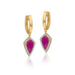 Kite Ruby Diamond Swing Earring