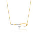 Crackle Curve Twisted Necklace