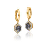 Black Diamond Swing Earring