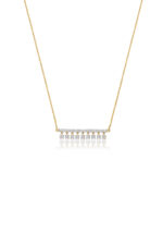 Dangling Diamond Bar Necklace