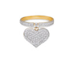 Diamond Heart Bag Ring