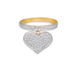 Diamond Heart Bag Ring